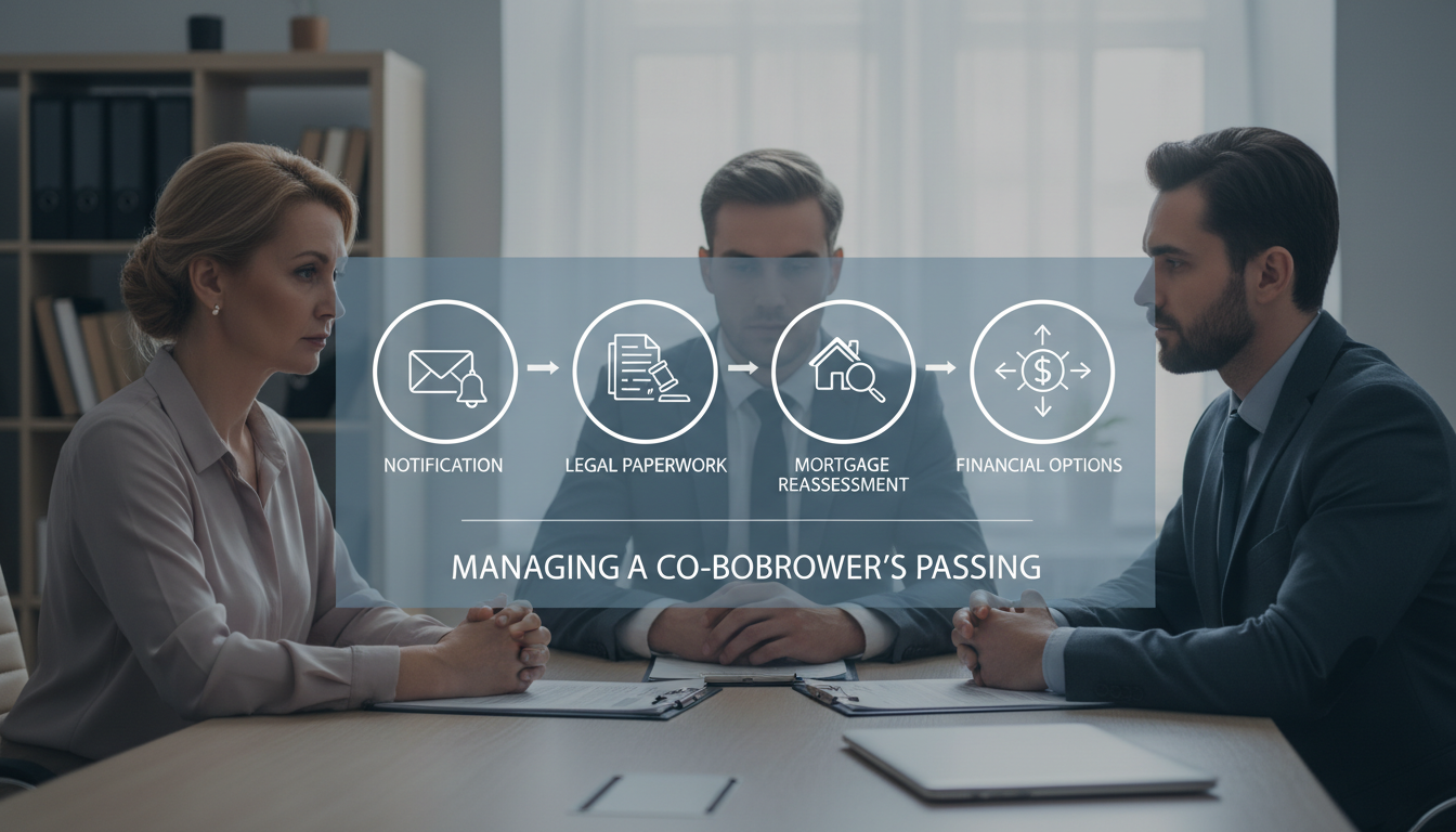découvrez les démarches à suivre et les solutions possibles en cas de décès du co-emprunteur pour gérer au mieux votre prêt immobilier.